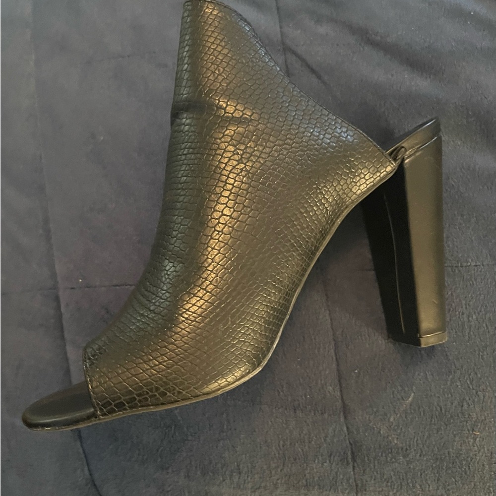 Black Christian Siriano Mules